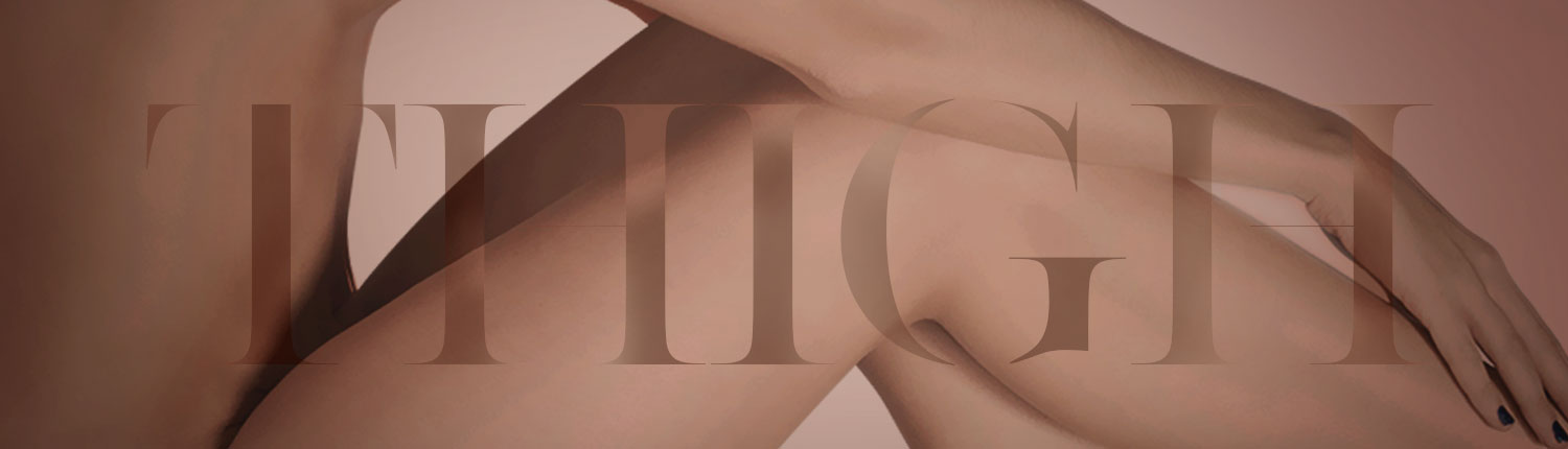 naked female legs and arm with thigh title